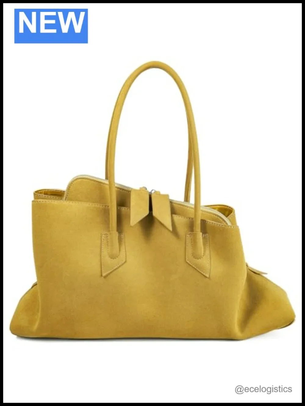 Bevel Edge Suede Large Tote Hobo Shoulder Handbag for Women Faux Suede PU